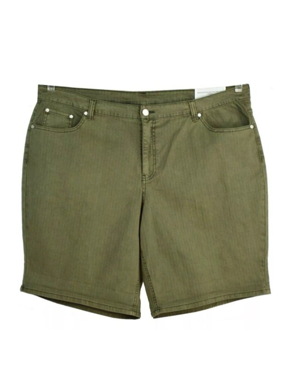 Christopher & Banks Shorts Size 24W Olive Green Relaxed Fit High Rise